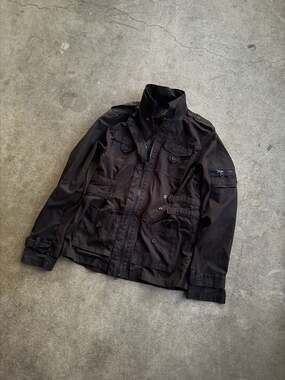 Public School New York Black Military Multi-Pocket M-65 Field Jacket